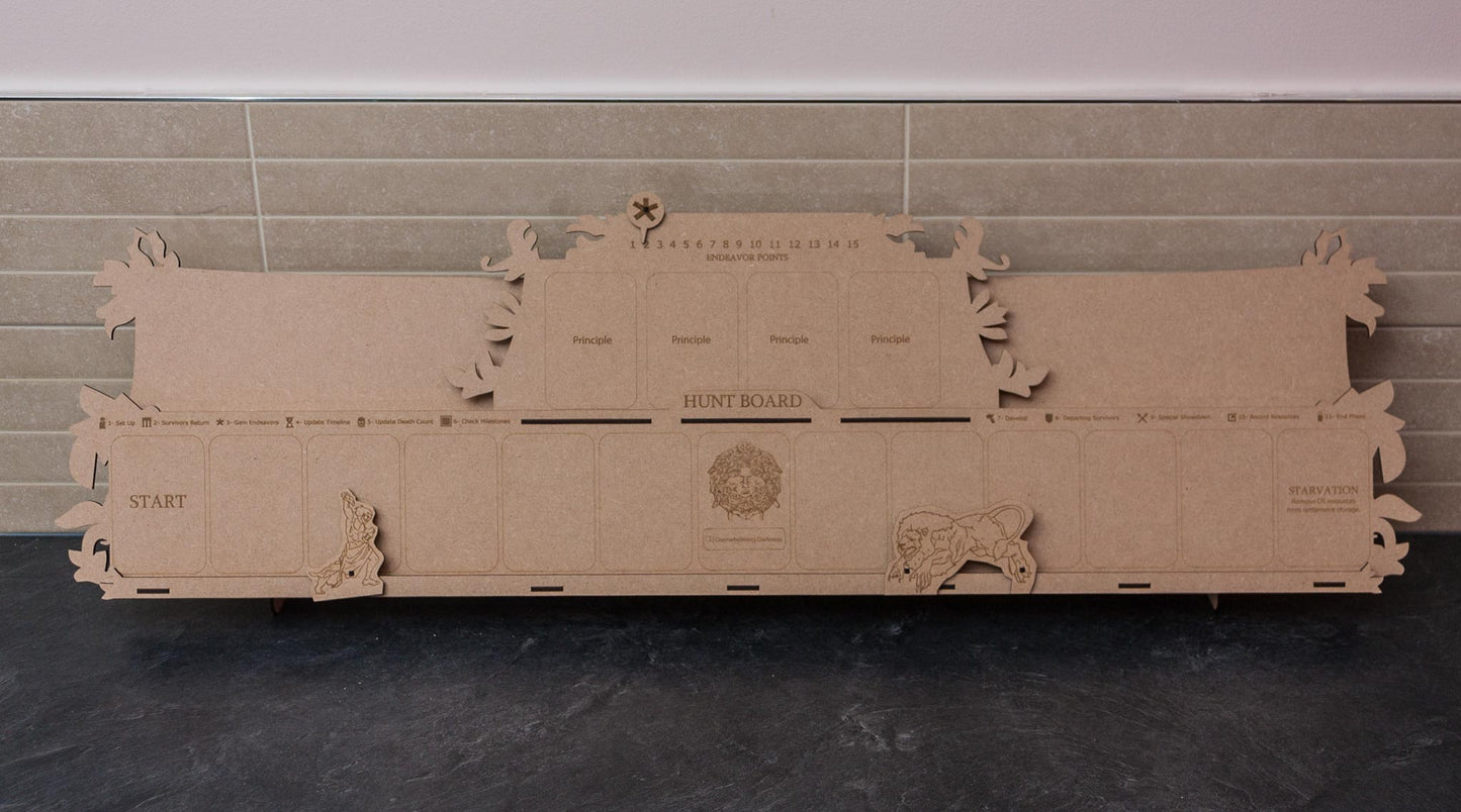 Kingdom Death Monster Settlement and Hunt Board image 1